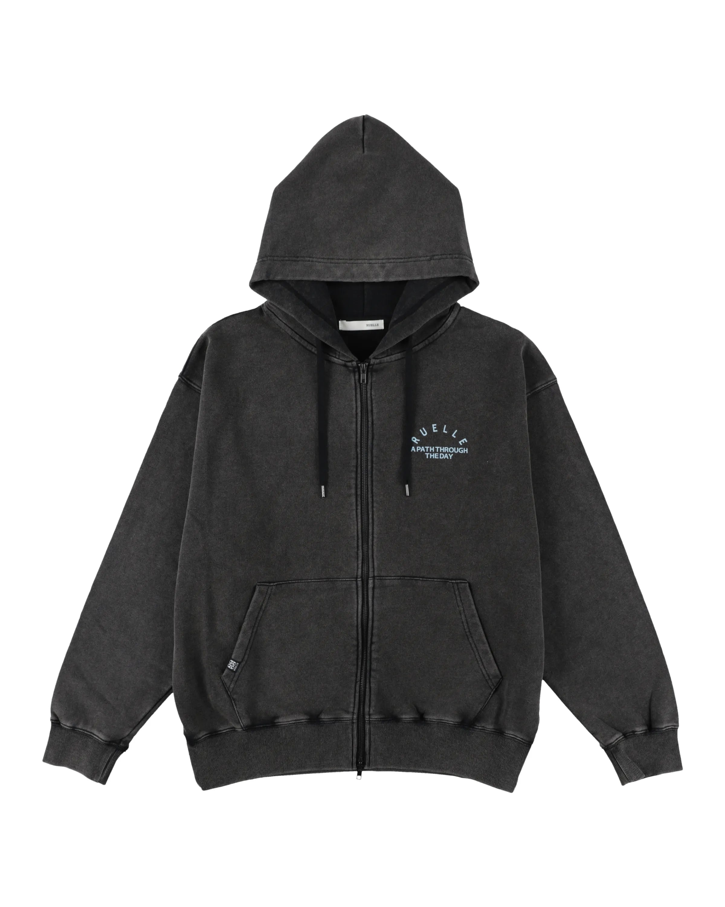 Hazed Pigment Zip-Up Hoodie