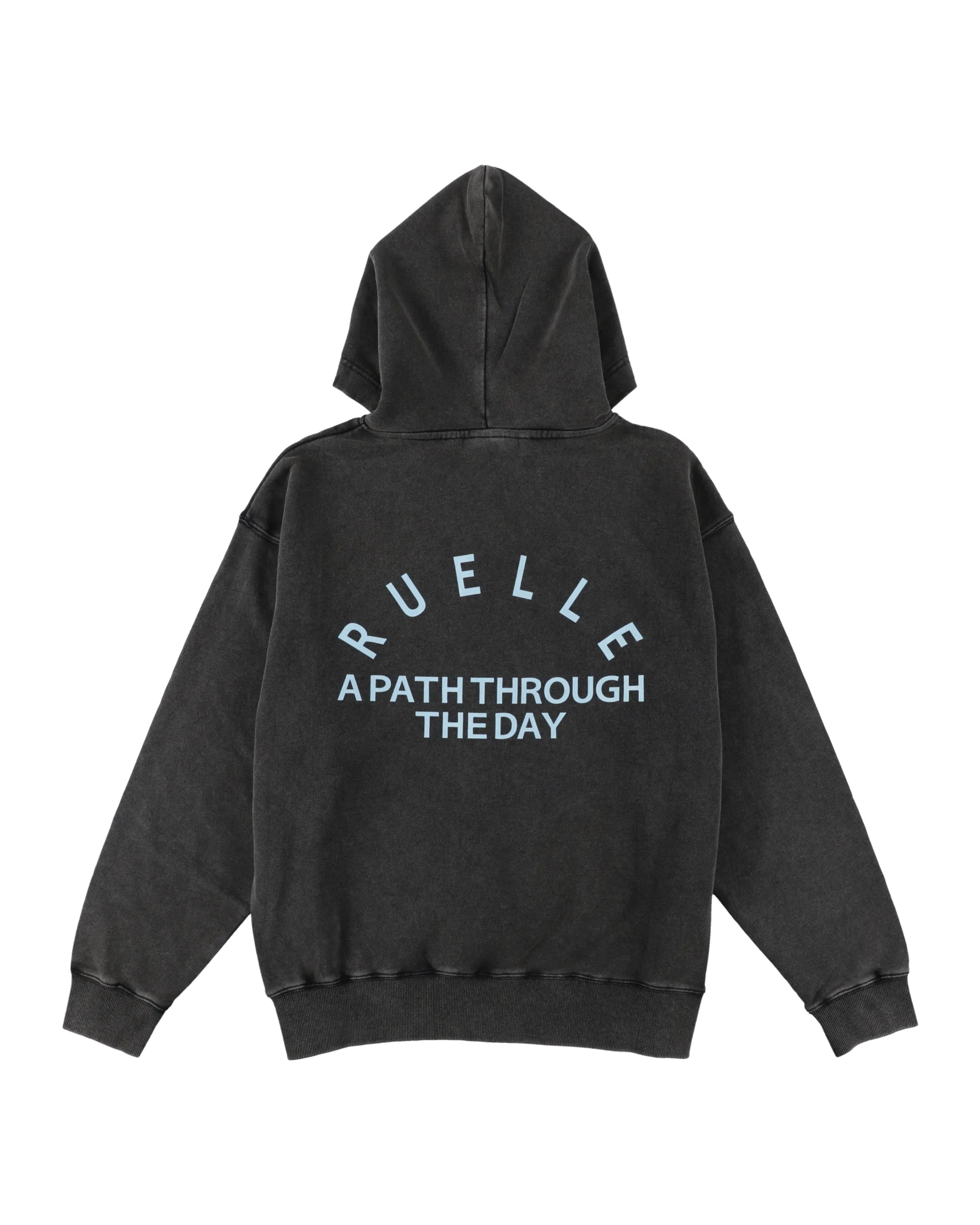Hazed Pigment Zip-Up Hoodie-2