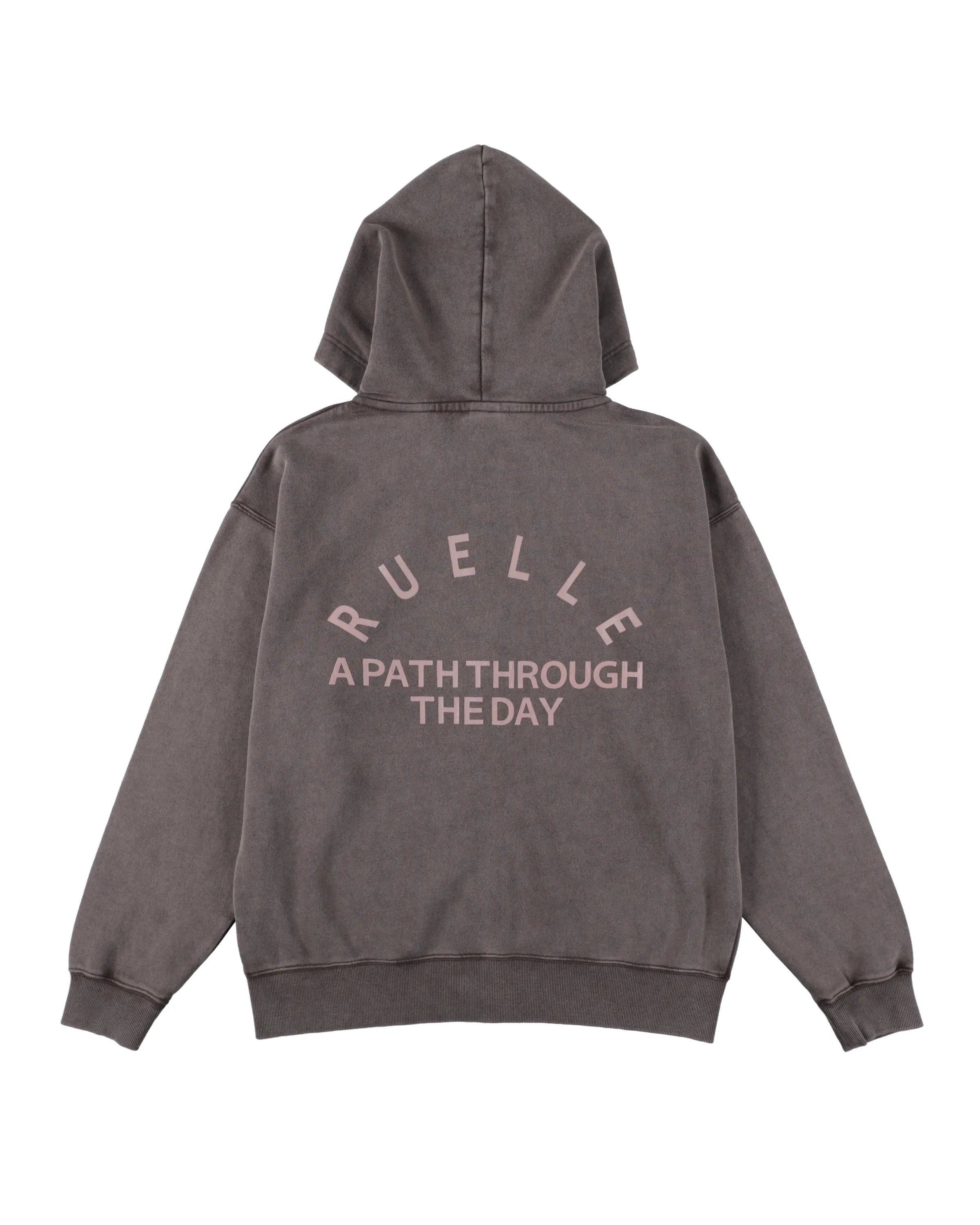 Hazed Pigment Zip-Up Hoodie-5