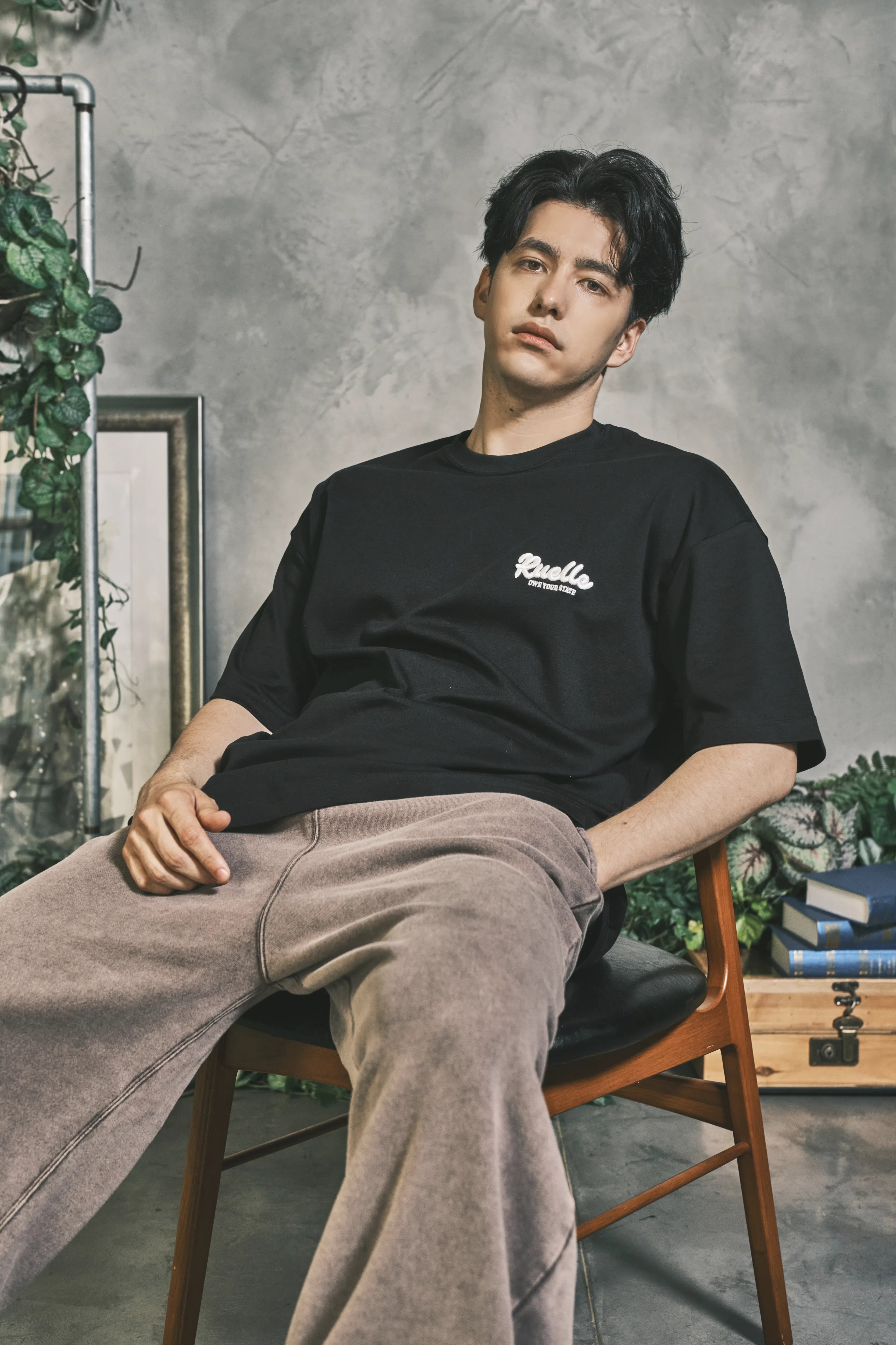 Collegiate Embroidery  Oversized T-shirt-4