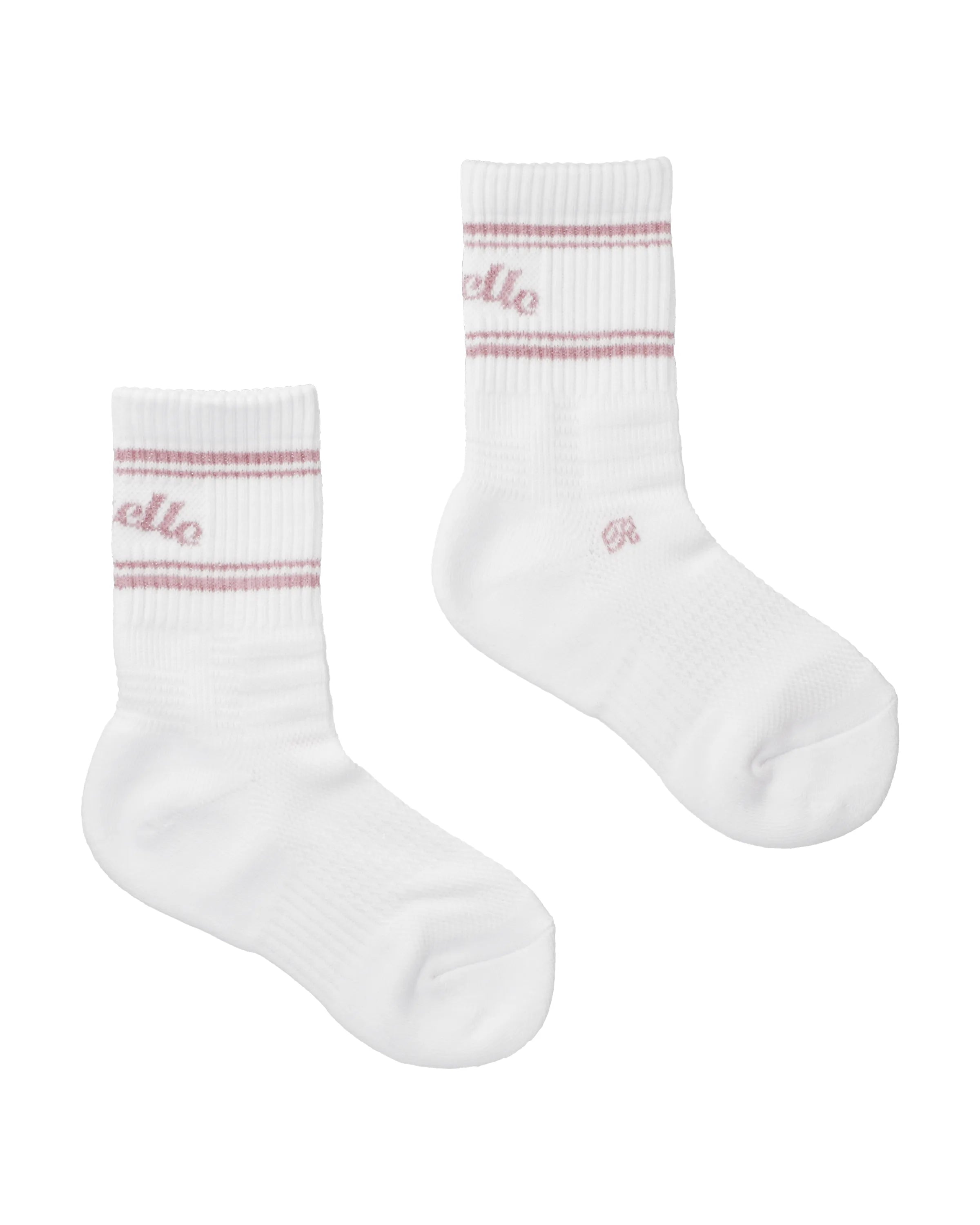 Arc Logo Glitter Crew Socks-6