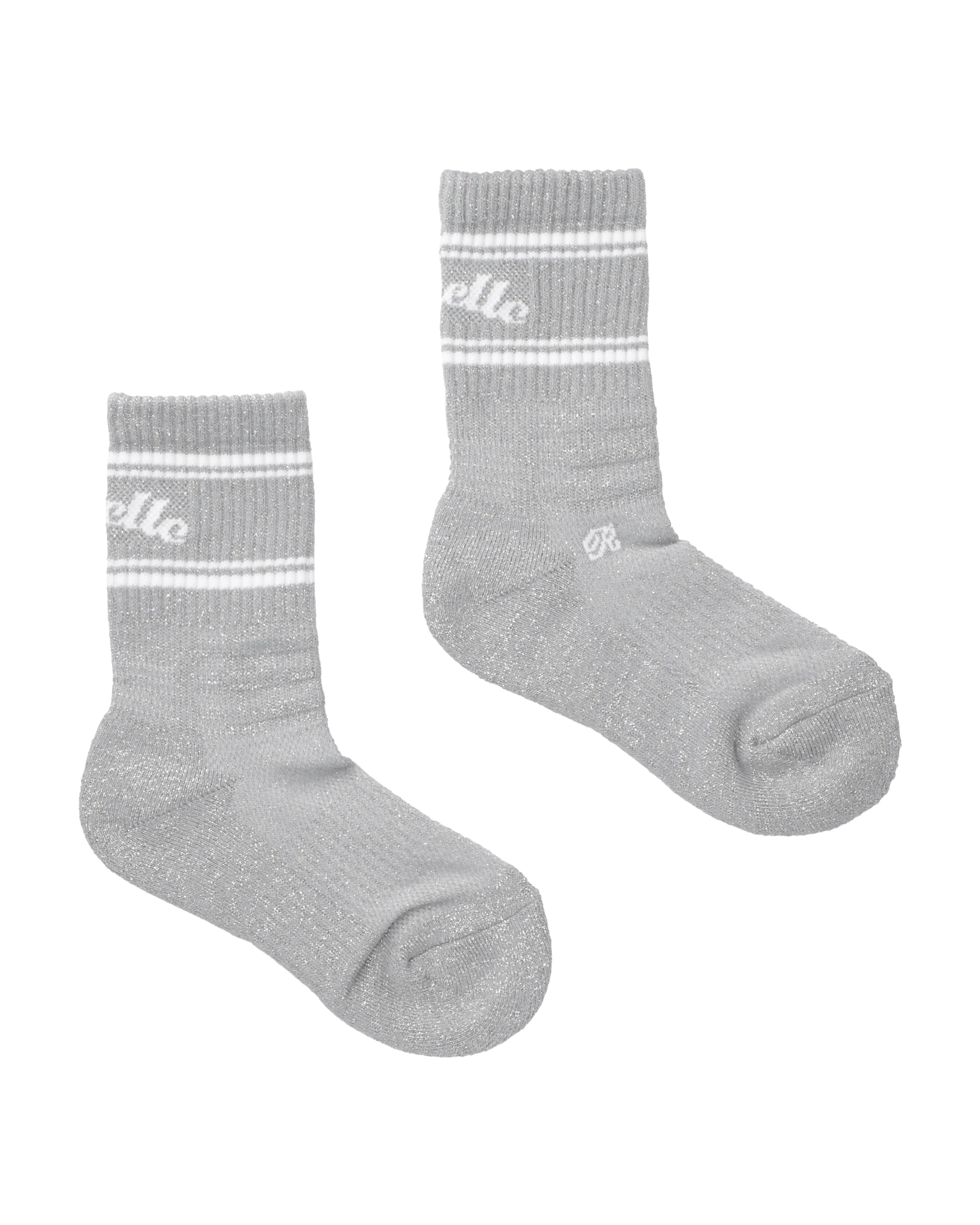 Arc Logo Glitter Crew Socks-4
