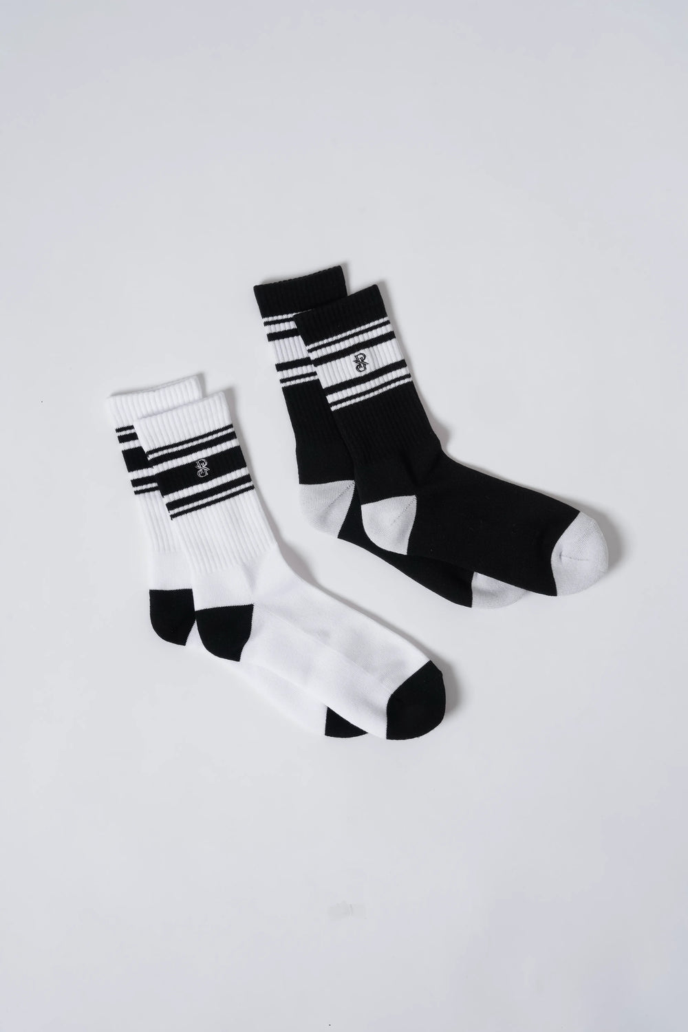 Monogram Crew Socks (2 Pack)