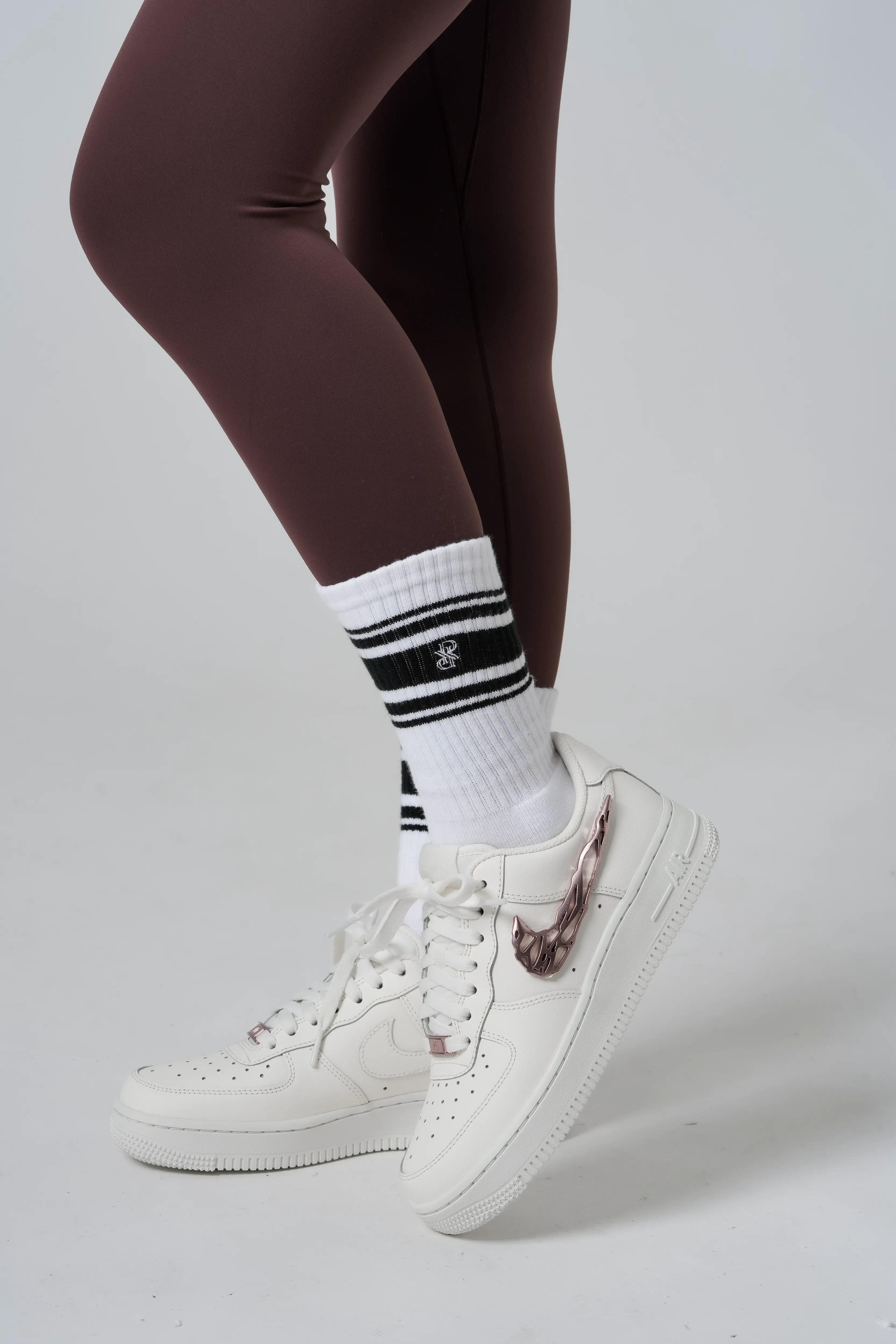 Monogram Crew Socks (2 Pack)