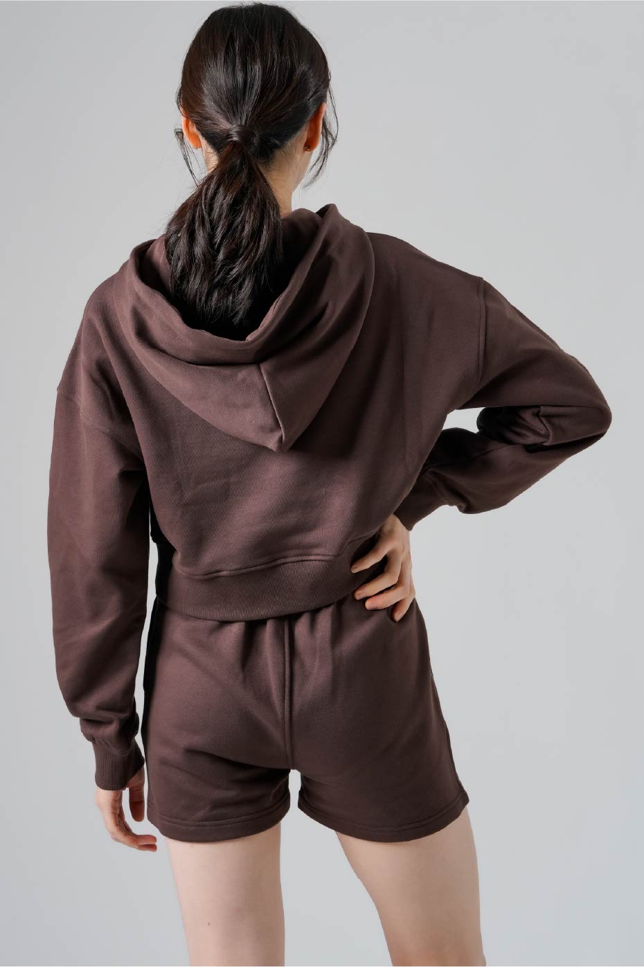 Cropped Hoodie Pullover-5