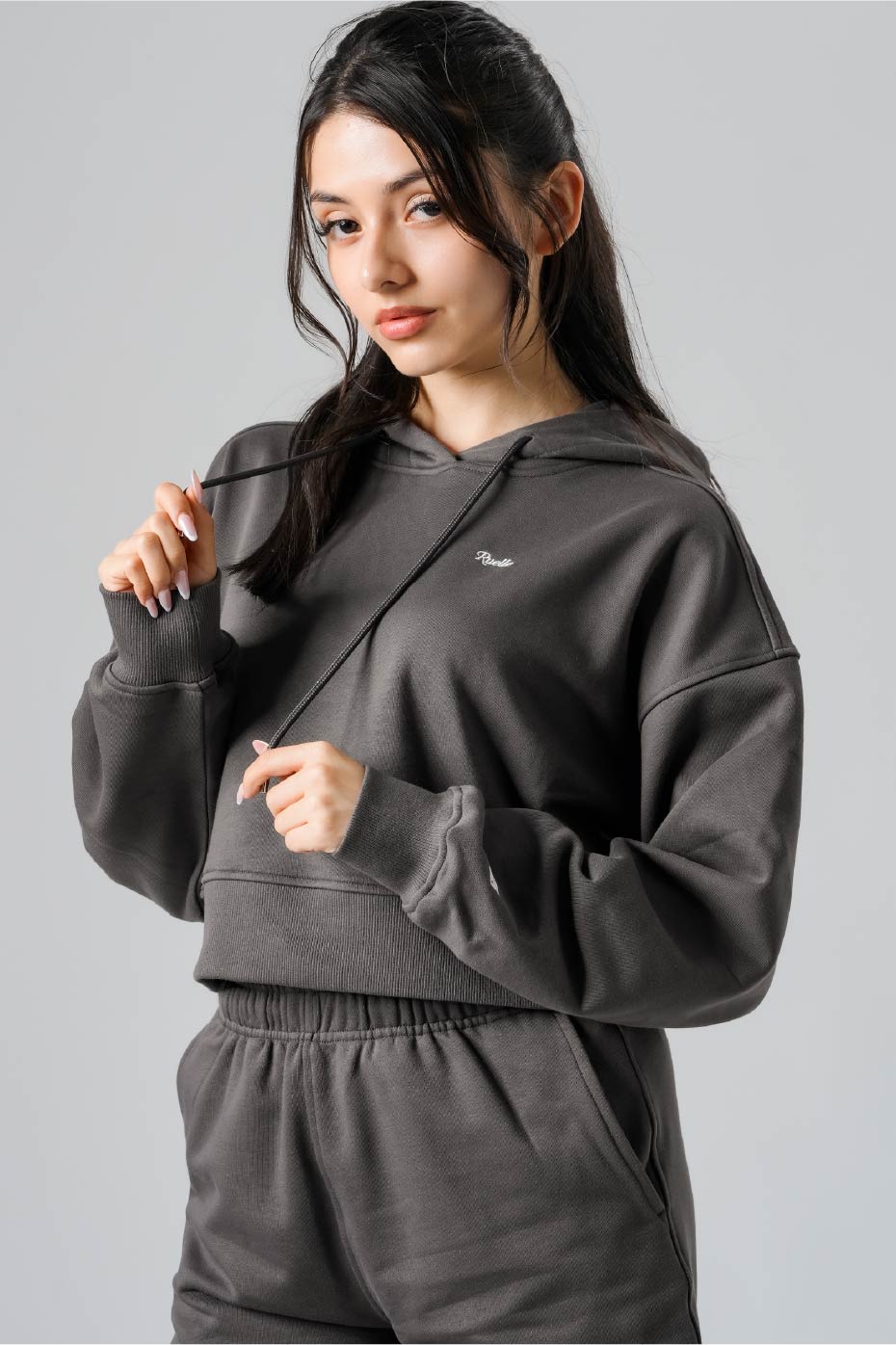 Cropped Hoodie Pullover-9