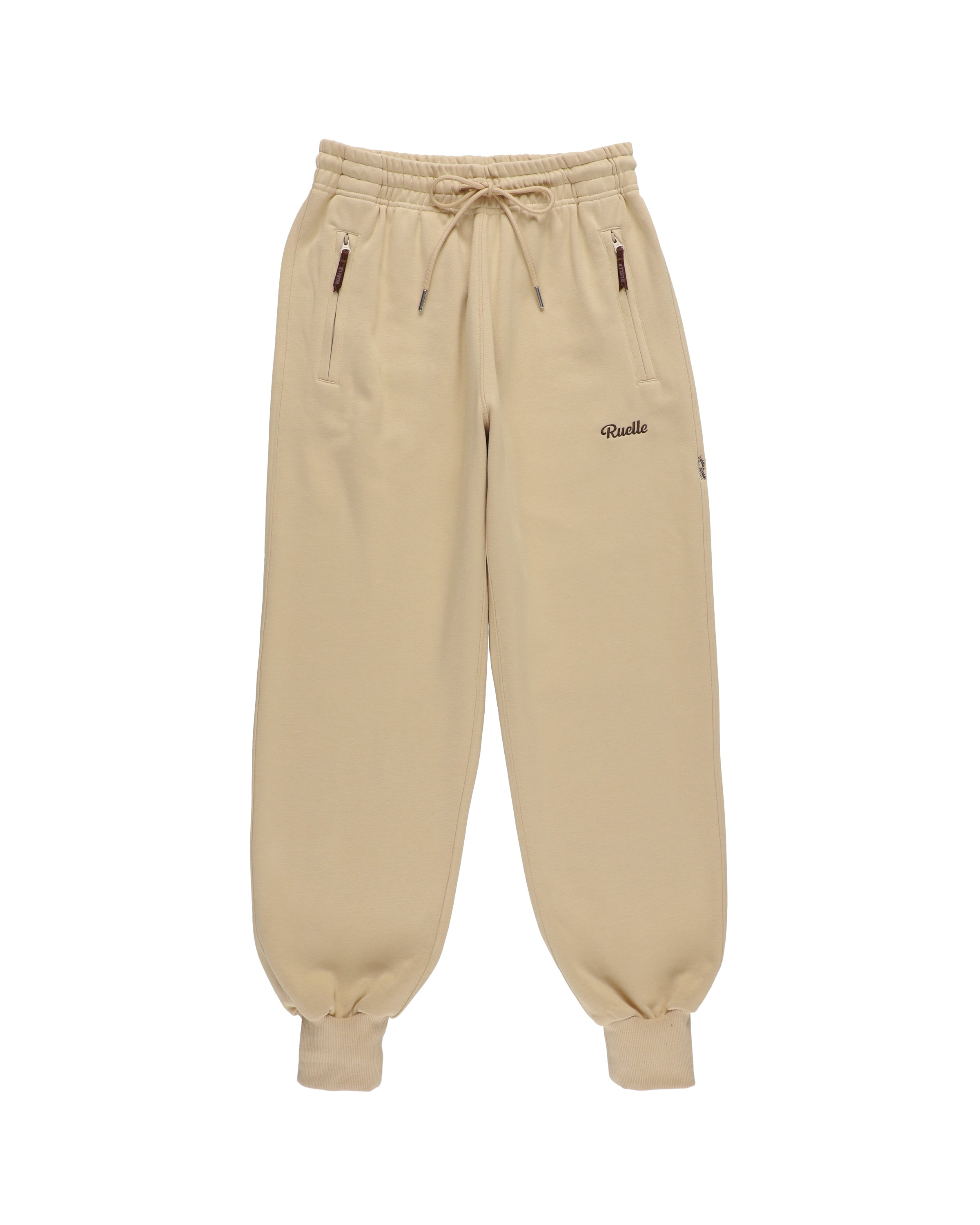 Ribbed Hem Relaxed Sweatpants-10