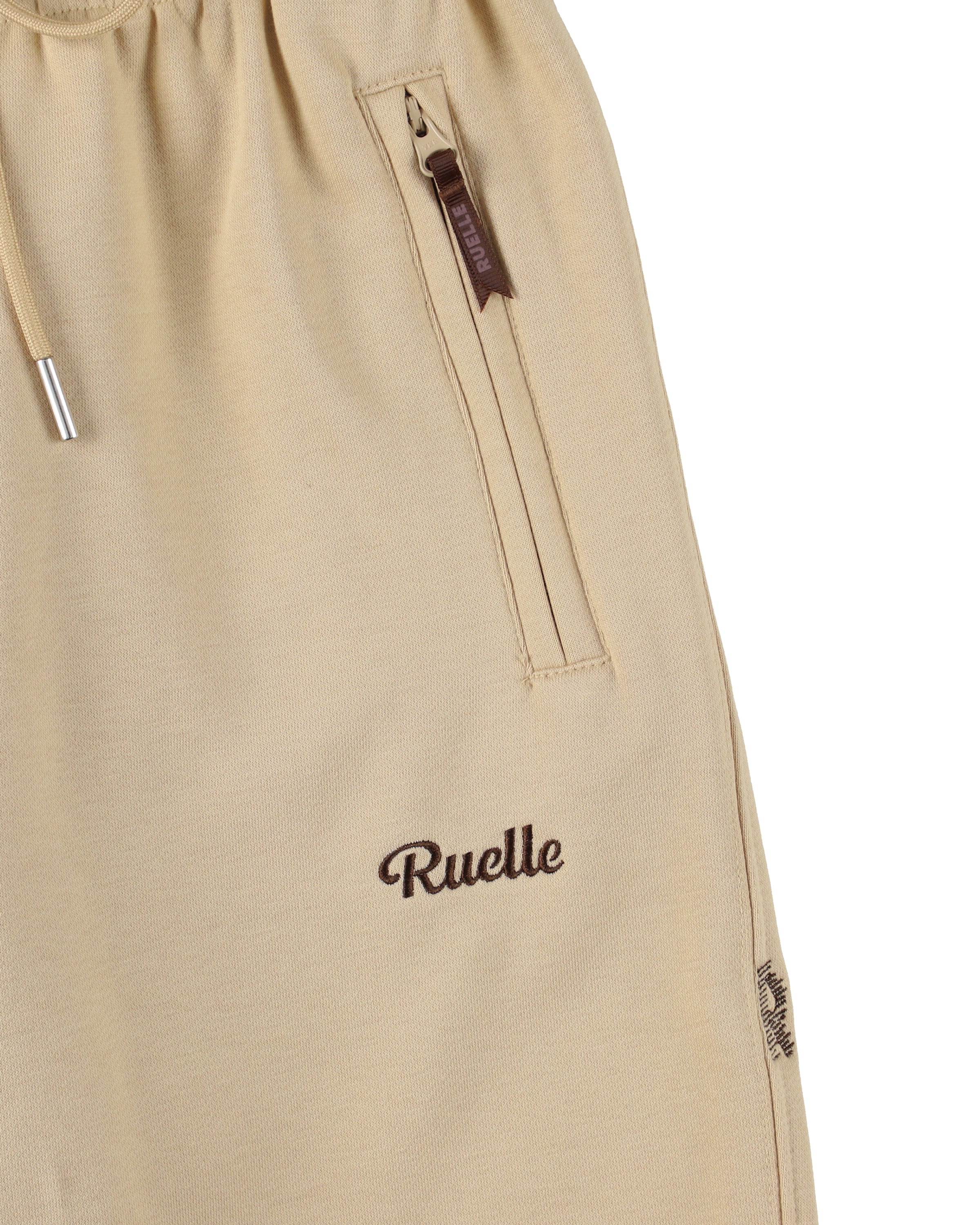 Ribbed Hem Relaxed Sweatpants-12